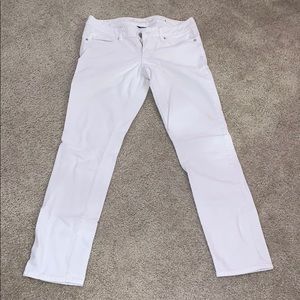American Eagle white skinny denim jeans